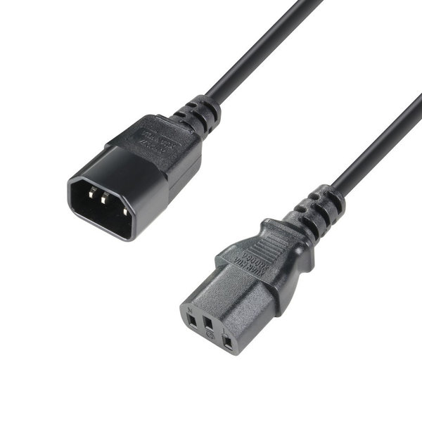 Adam Hall Cables 8101 KE 0200 Kaltgeräte Verlängerungskabel 3 x 1,5 mm², 2 m